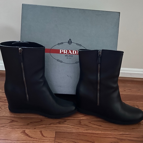 Prada wedge ankle boot - Picture 5 of 5
